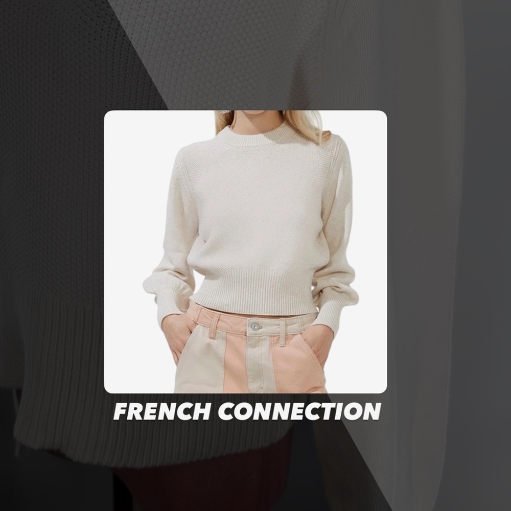 EUC French Connection Jamie Puff Sleeve Sweater